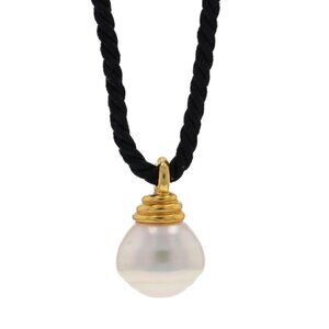 Tiffany & Co. South Sea Pearl Pendant Necklace - Yellow Gold 18k Adjustable